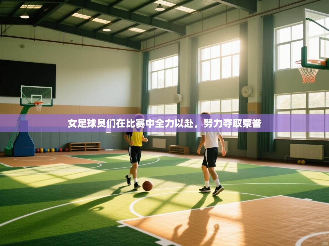 女足球员们在比赛中全力以赴，努力夺取荣誉  第2张